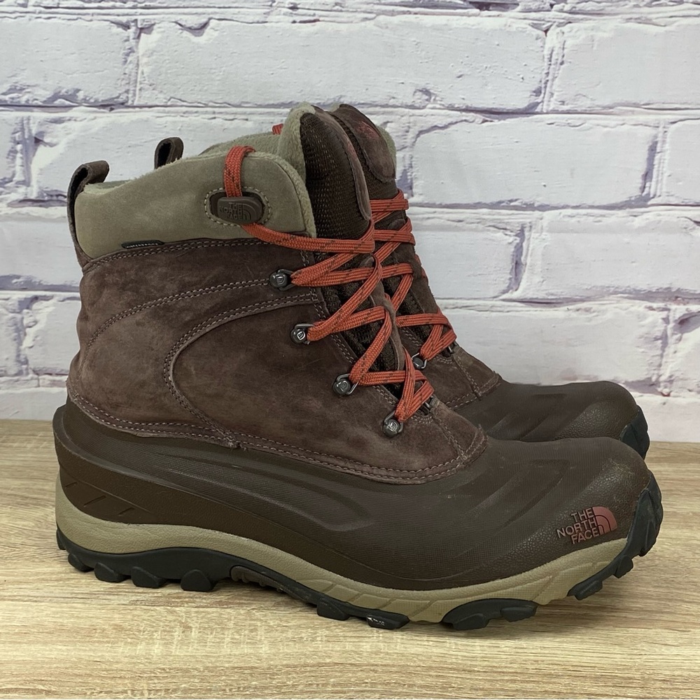 The North Face Chilkat Brown Waterproof Insulated Winter Snow Boots
